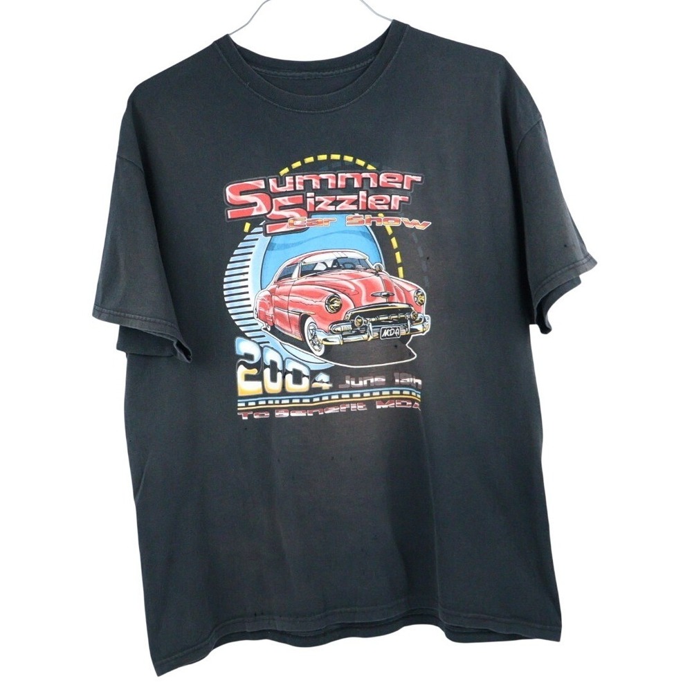 VTG Summer Sizzler Car Show 2004 Graphic T-Shirt Men's Large
